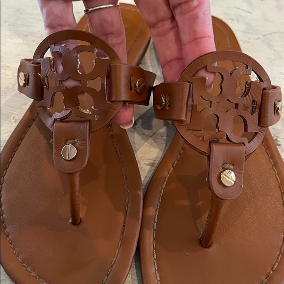 Tory Burch Miller sandals in tan “vintage vachetta" leather color | 38 or 7.5 - Picture 2 of 3